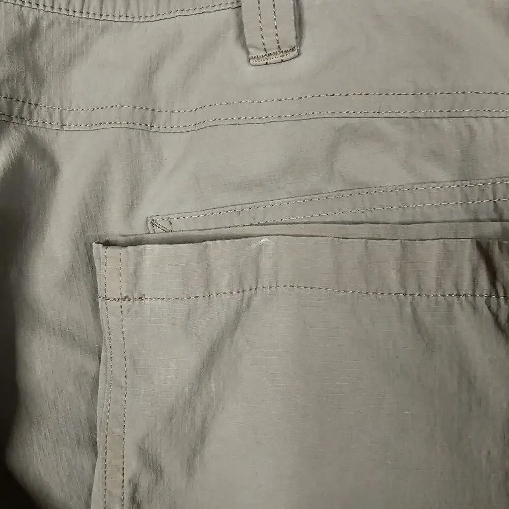Carhartt Force Pants Mens 38x34 Green Ripstop Nylon Pocket Work Outdoor Stretch - Picture 12 of 16
